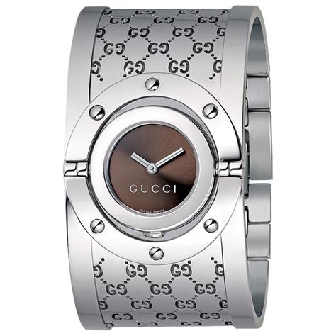 gucci ladies silver bracelet watch|gucci ladies watches swiss made.